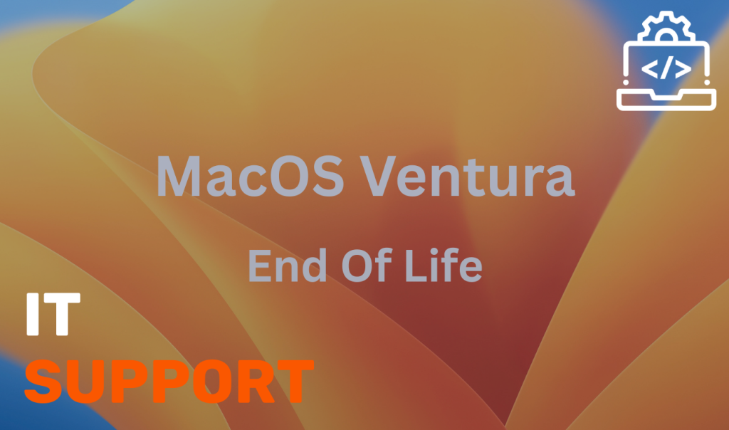 MacOS ventura 13 end of life